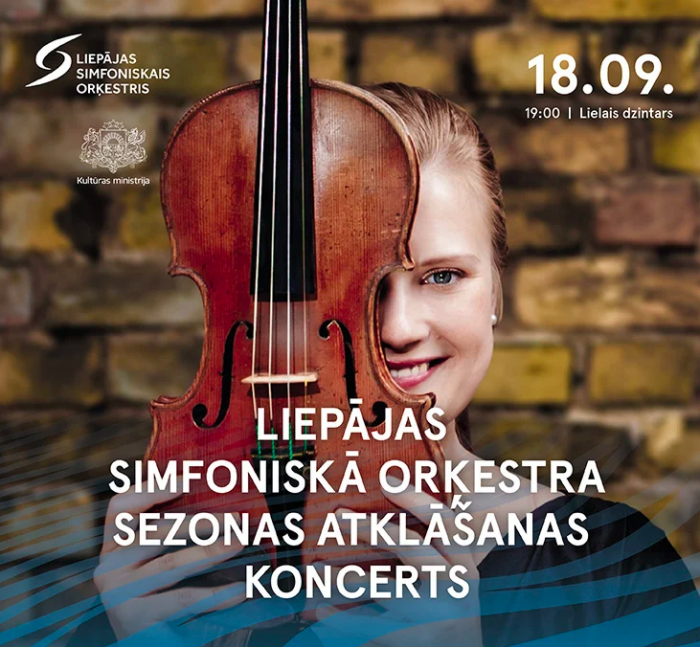 Liepājas Simfoniskā orķestra sezonas atlkāšanas koncerts 18. septembrī
