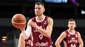 Latvijas basketbola izlasei cīņa par pirmo vietu PK kvalifikācijas A apakšgrupā